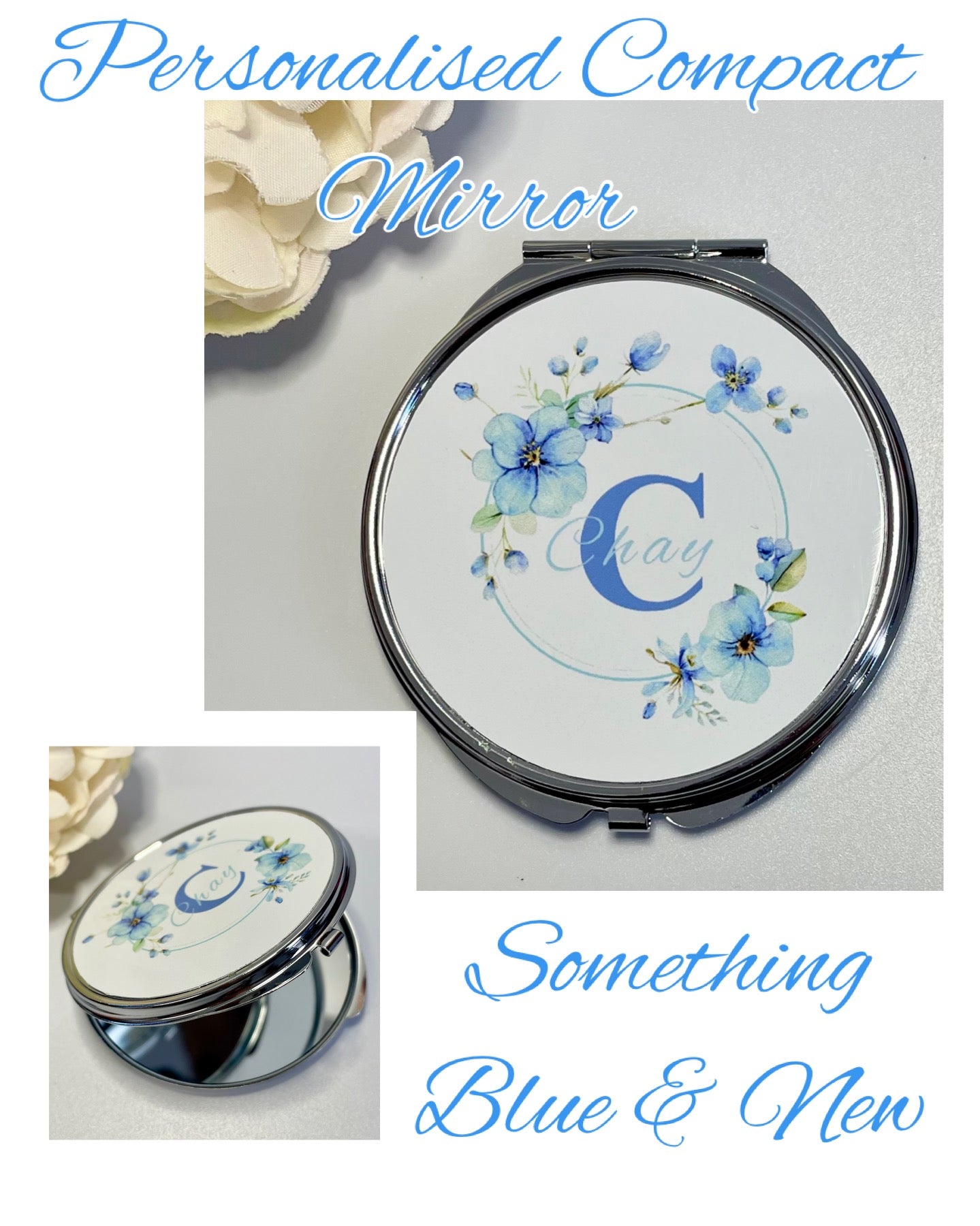 Named Compact Mirrors - Something Blue