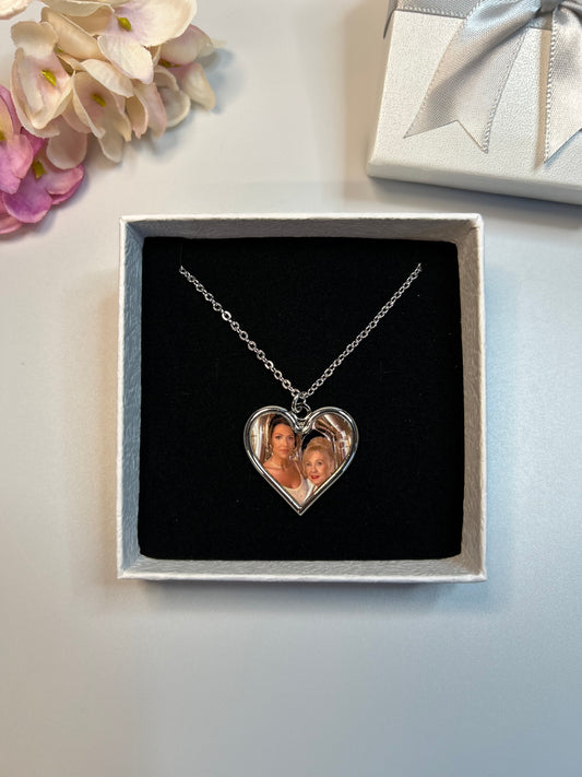 Photo Heart Necklace
