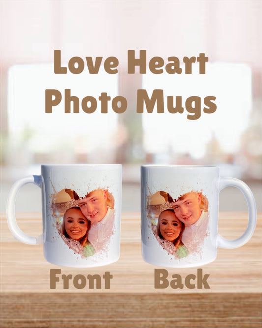 Love Heart Photo Mugs