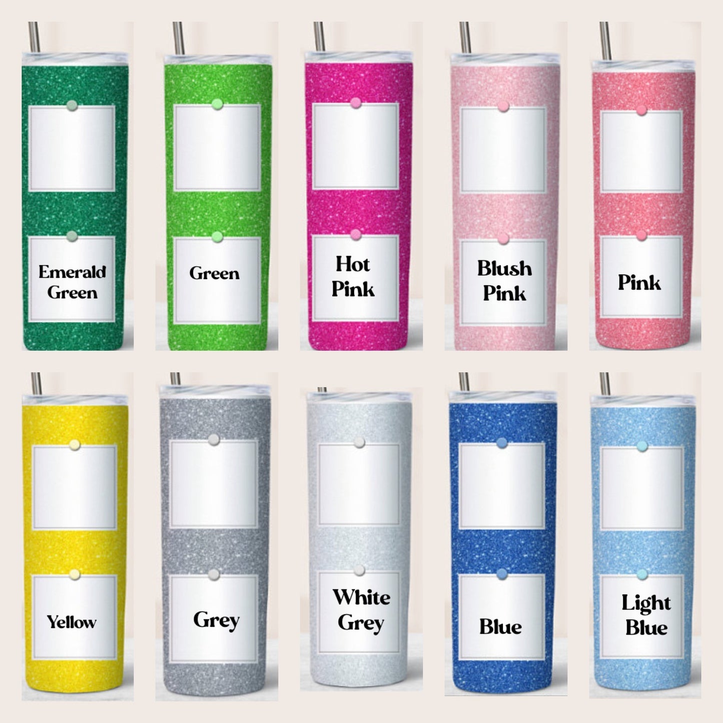 Four Photo Thermos 20oz Tumblers