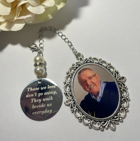 Oval Memorial Charms/Wedding Charm/Memory Charm