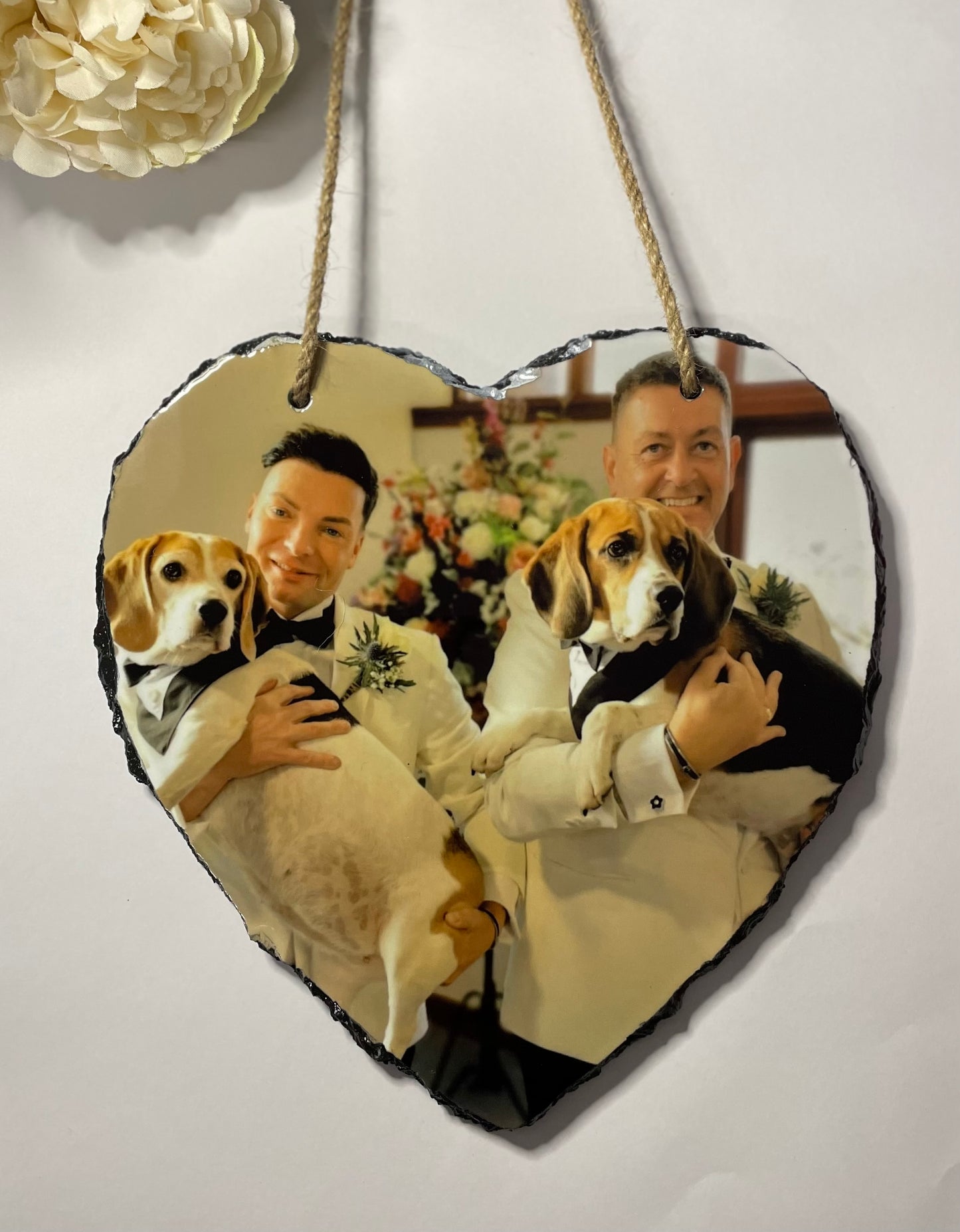 Hanging Heart Photo Slates