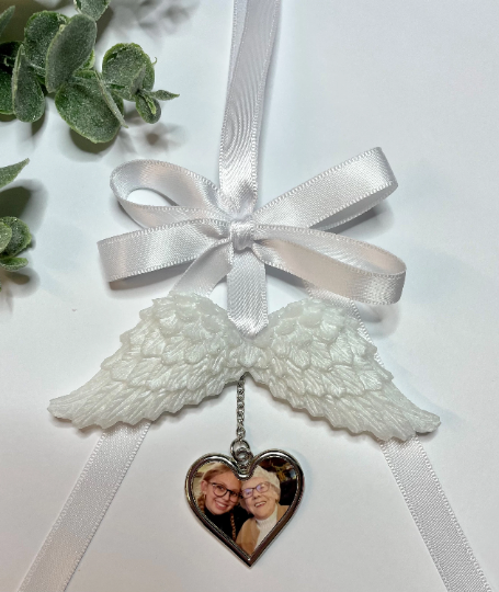 Guardian Angel Wings/Photo Angel Wings/Memory Angel Wings/Photo Hanging Angel Wings/Angel Wing Ornament/Memorial Angel Wings