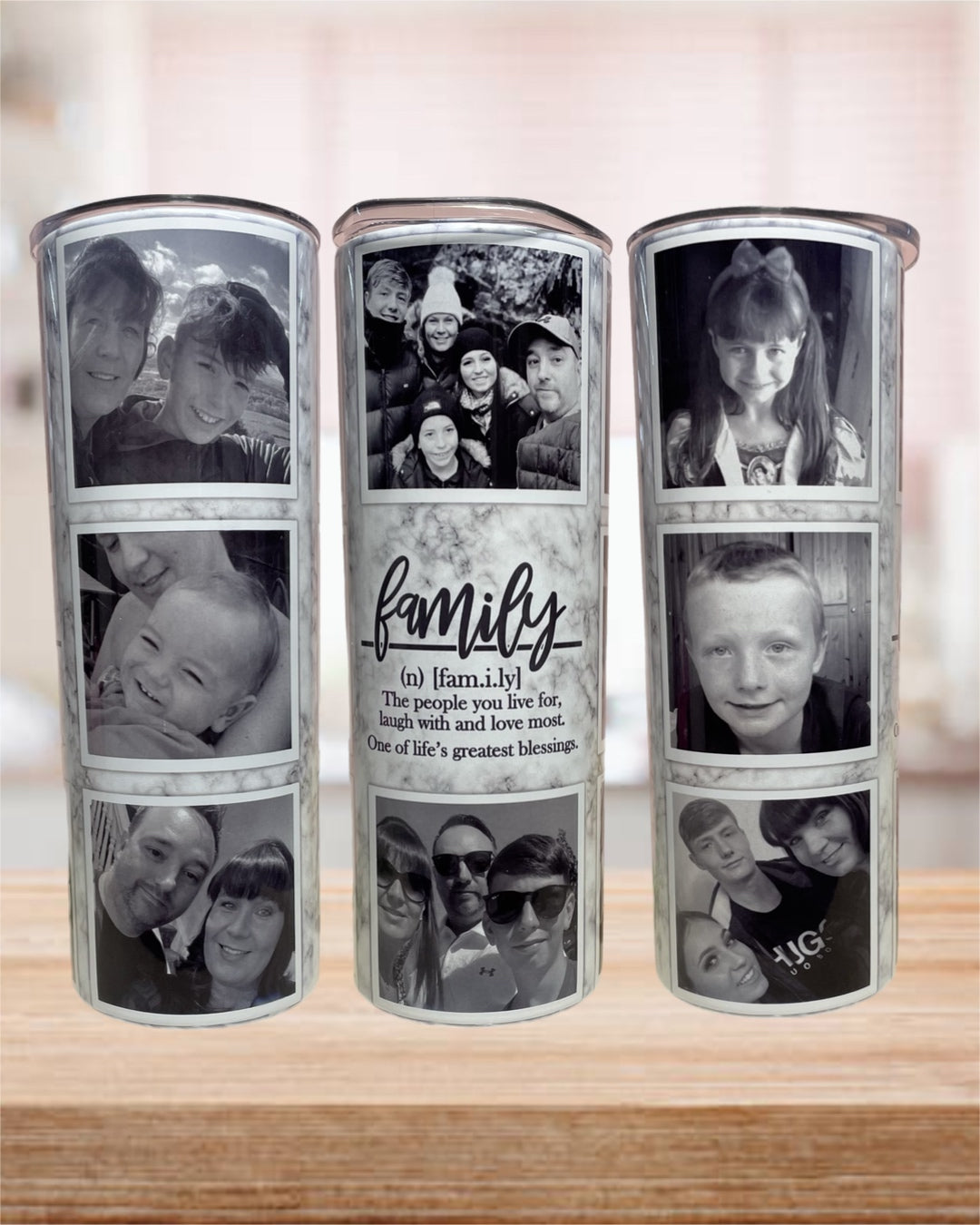 Family Photo Thermos 20oz Tumblers