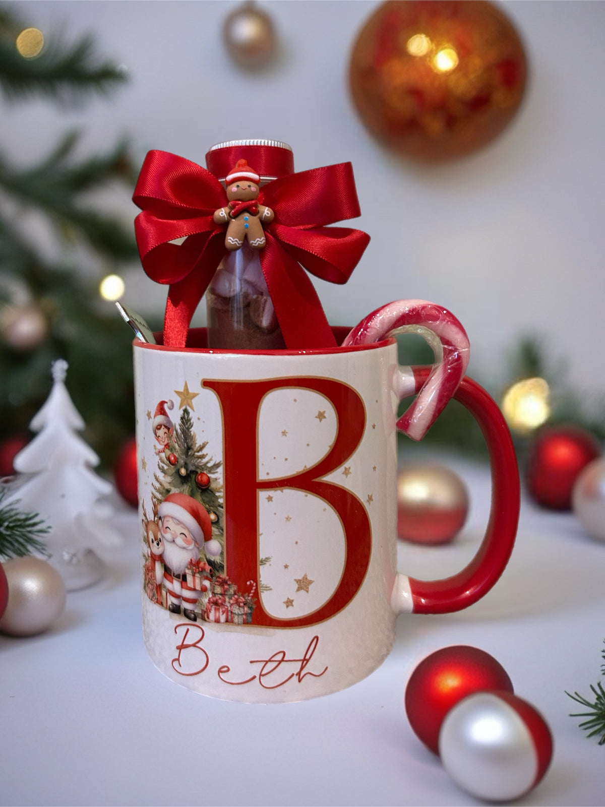 Personalised Christmas Santa Mug – Custom Name Christmas Gift