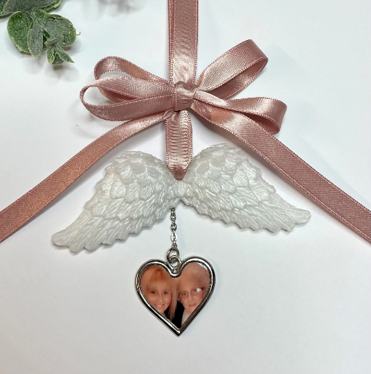 Guardian Angel Wings/Photo Angel Wings/Memory Angel Wings/Photo Hanging Angel Wings/Angel Wing Ornament/Memorial Angel Wings