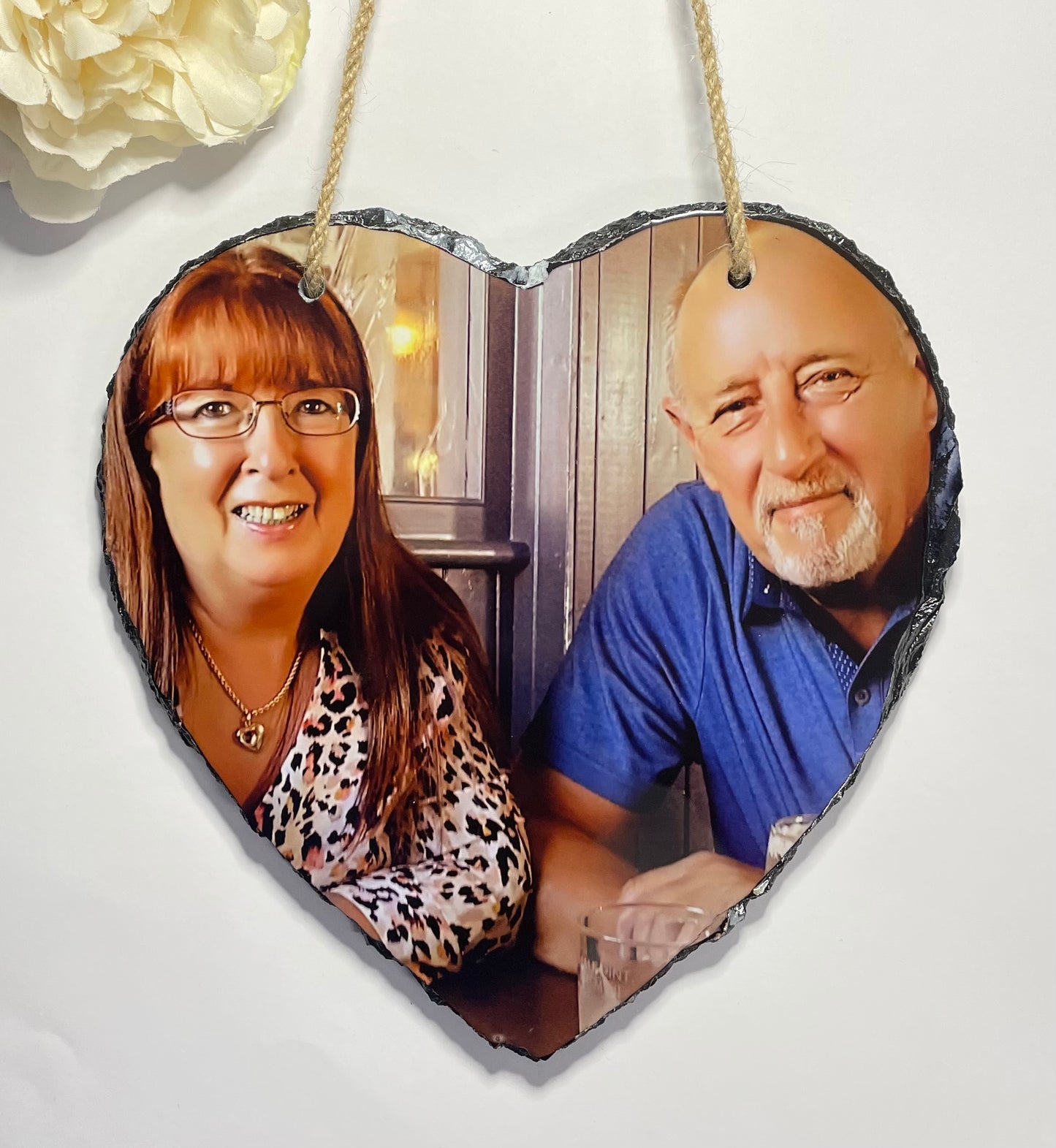 Hanging Heart Photo Slates