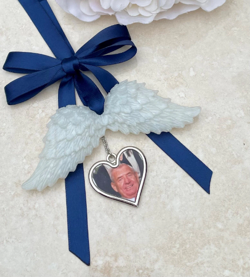 Guardian Angel Wings/Photo Angel Wings/Memory Angel Wings/Photo Hanging Angel Wings/Angel Wing Ornament/Memorial Angel Wings