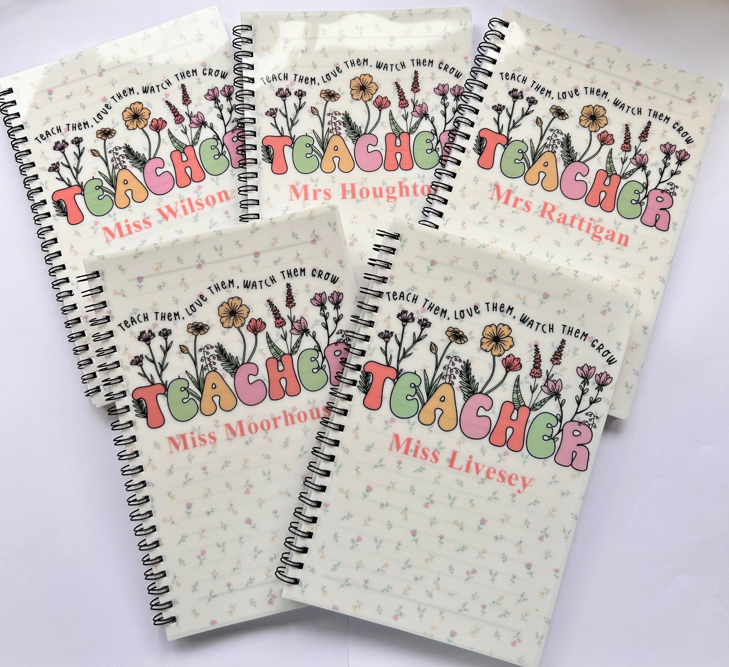 Personalised A5 Teacher Notebook