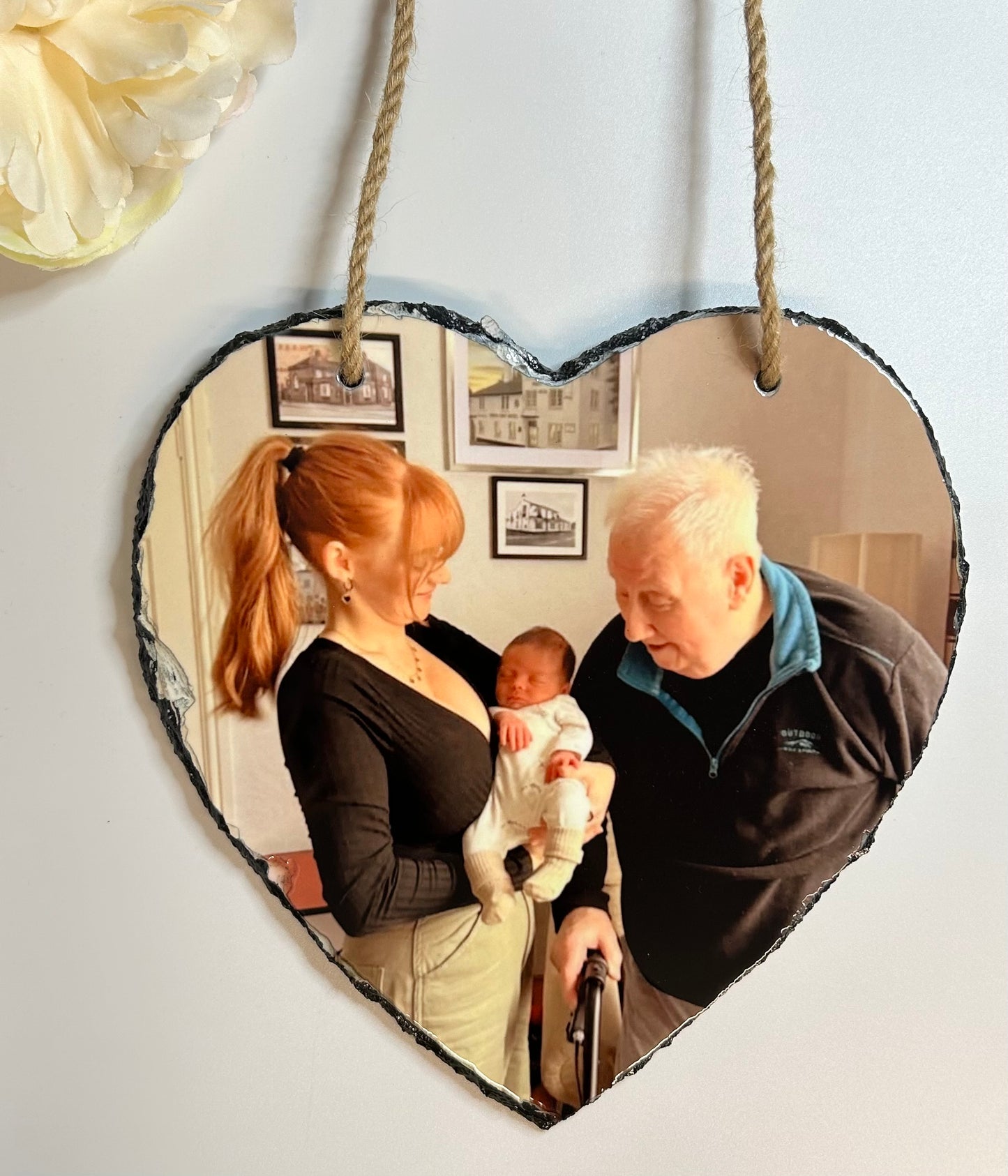 Hanging Heart Photo Slates