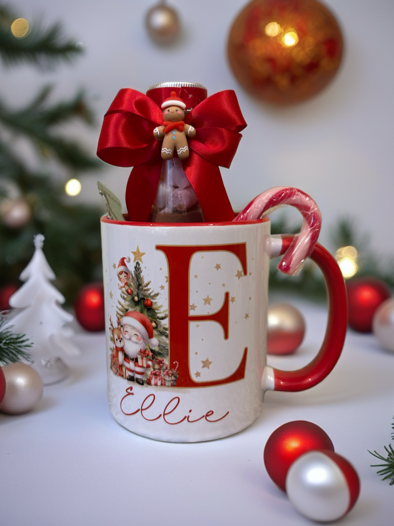 Personalised Christmas Santa Mug – Custom Name Christmas Gift