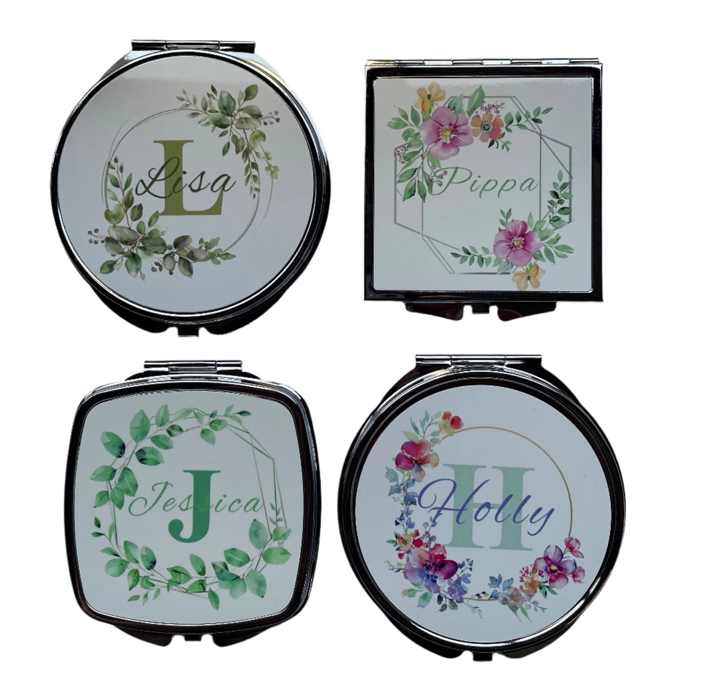 Personalised Named Compact Mirrors