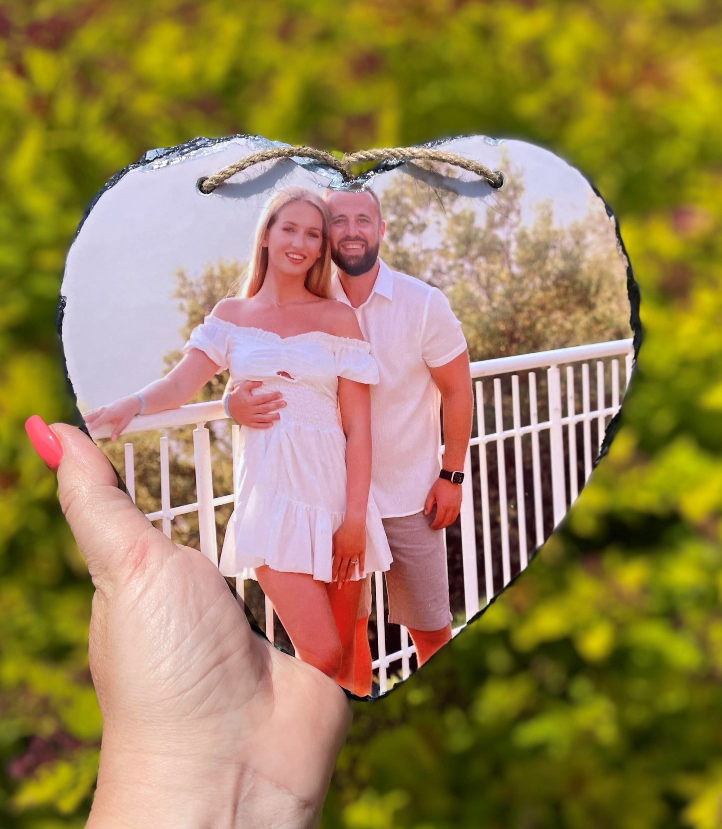 Hanging Heart Photo Slates