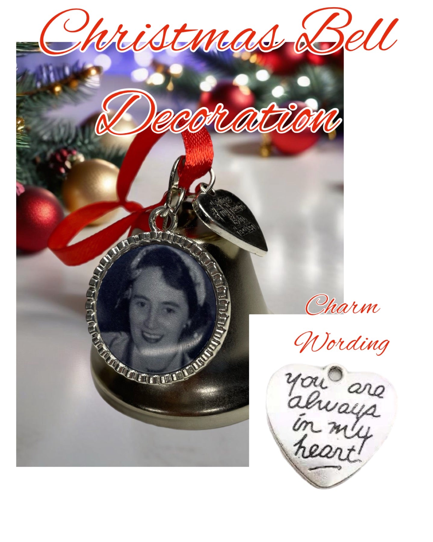 Personalised Christmas Bell Decoration