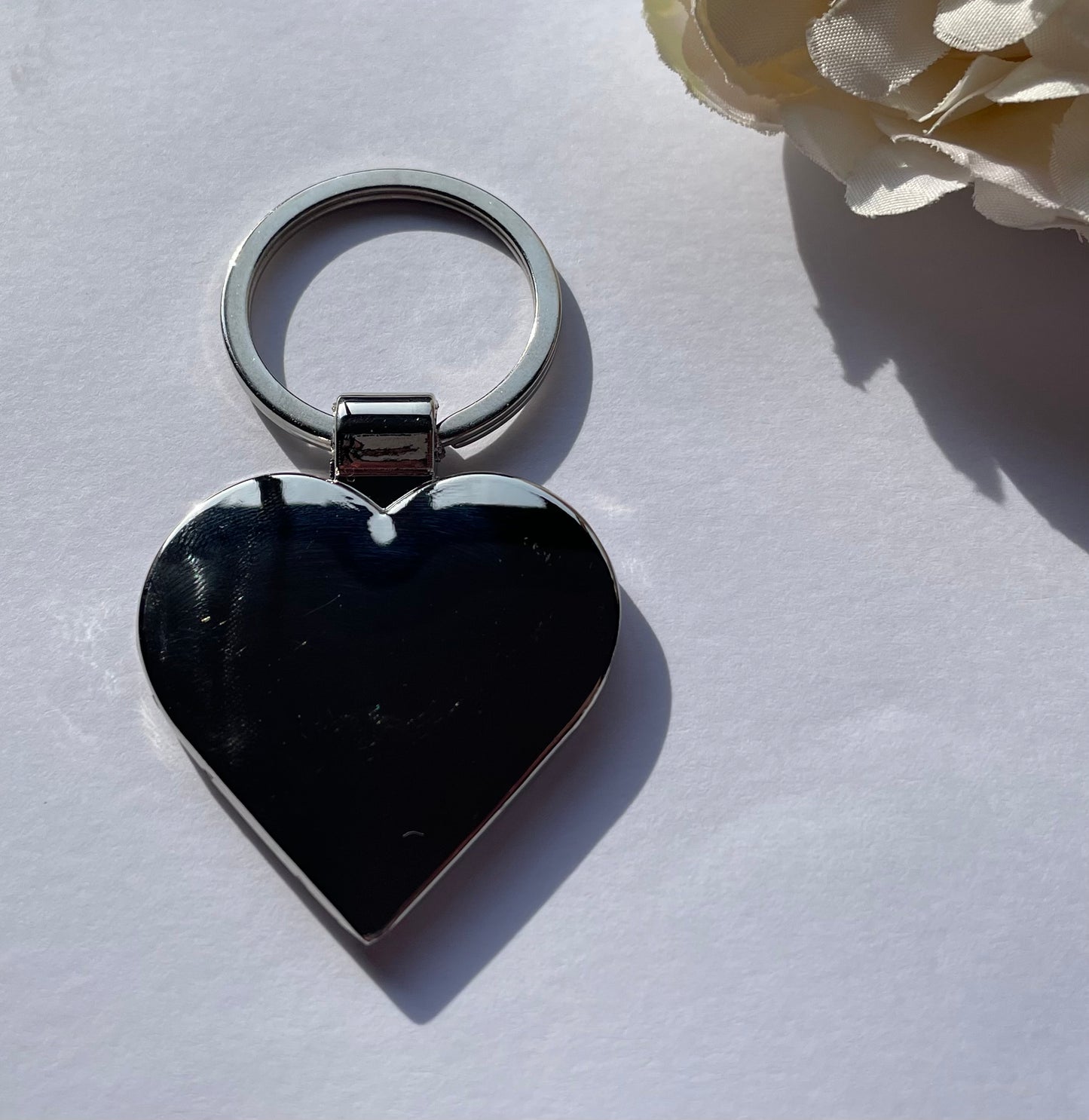 Love Heart Photo Keyring