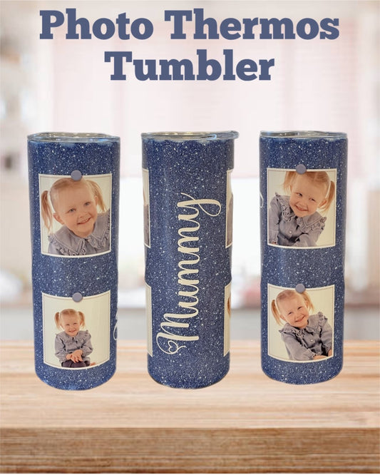 Four Photo Thermos 20oz Tumblers