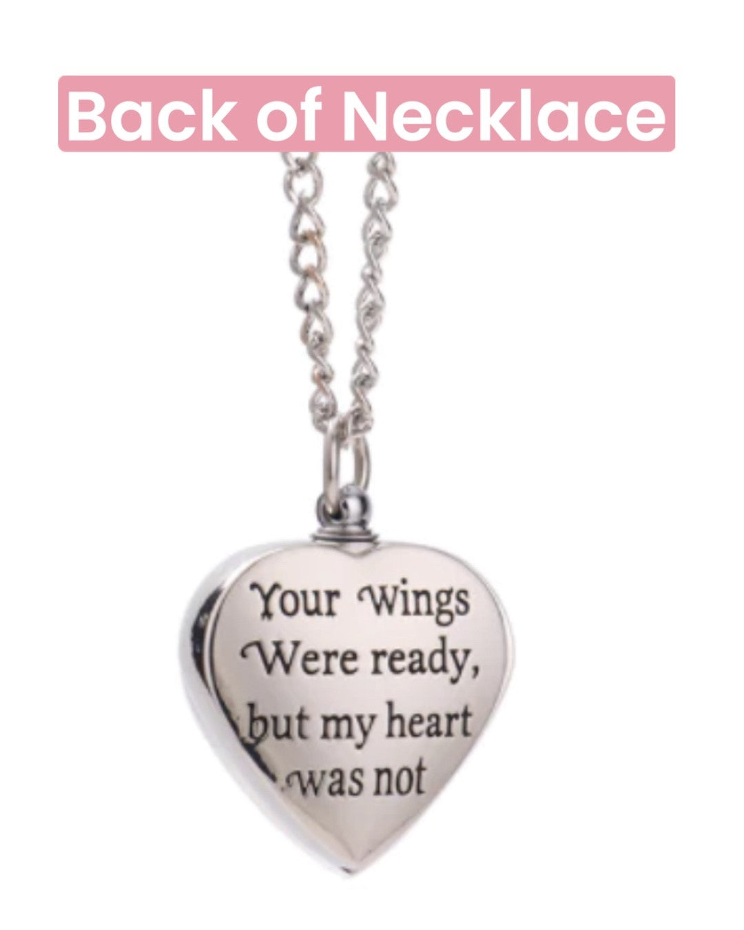 Memorial Heart Shaped Urn Necklace