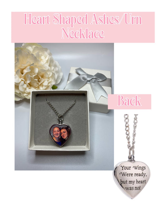 Memorial Heart Shaped Urn Necklace